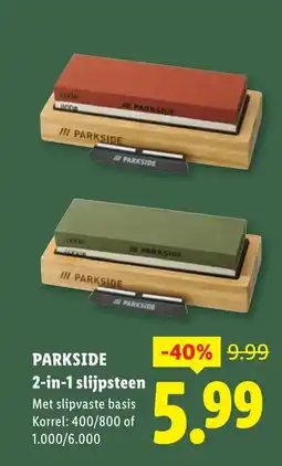 Lidl Parkside 2-in-1 slijpsteen aanbieding