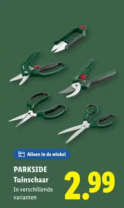 Lidl Parkside tuinschaar aanbieding