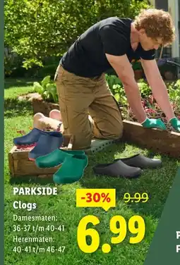 Lidl Parkside clogs aanbieding