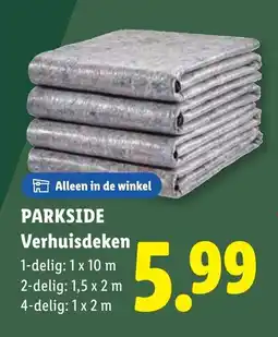 Lidl Parkside verhuisdeken aanbieding