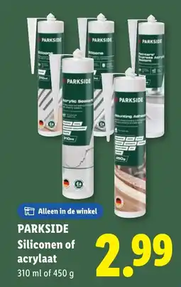 Lidl Parkside siliconen of acrylaat aanbieding