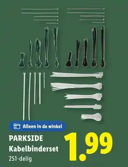 Lidl Parkside kabelbinderset aanbieding