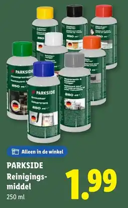 Lidl Parkside reinigings middel aanbieding