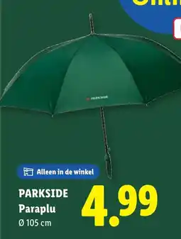 Lidl Parkside paraplu aanbieding