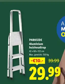 Lidl Parkside aluminium huishoudtrap aanbieding