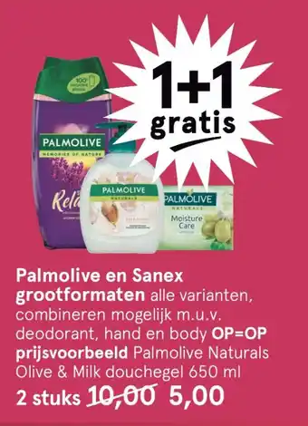 Etos Palmolive en Sanex grootformaten aanbieding