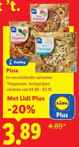 Lidl Pizza aanbieding