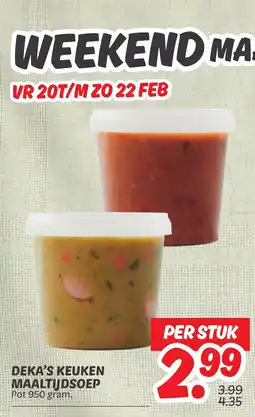 Dekamarkt Deka's keuken maaltijdsoep aanbieding
