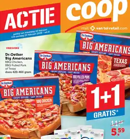Coop Dr.oetker big americans aanbieding