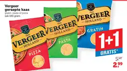 Coop Vergeer geraspte kaas aanbieding