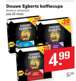 Coop Douwe egberts koffiecups aanbieding