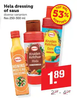 Coop Hela dressing of saus aanbieding