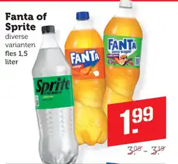Coop Fanta of sprite aanbieding