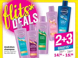 Coop Andrélon shampoo aanbieding