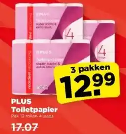 PLUS PLUS Toiletpapier aanbieding