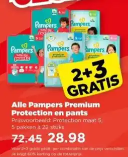 PLUS Alle Pampers Premium Protection en pants aanbieding