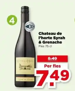 PLUS Chateau de l'horte Syrah & Grenache aanbieding