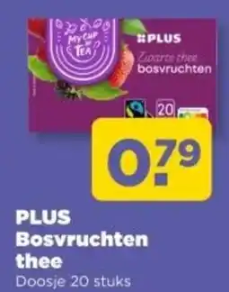 PLUS PLUS Bosvruchten thee aanbieding