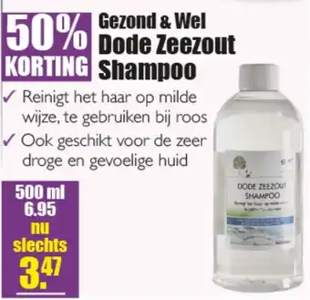 Gezond & Wel G&W Dode Zeezout Shampoo aanbieding