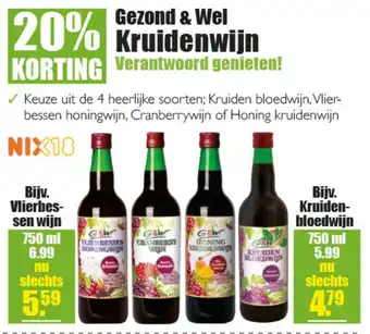 Gezond & Wel Gezond & Wel Kruidenwijn aanbieding