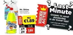 Vomar Voordeelmarkt Mr. Shine aanbieding