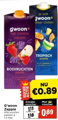 Vomar Voordeelmarkt G'woon Zappie aanbieding