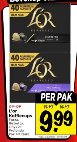 Vomar Voordeelmarkt L'or Koffiecups aanbieding