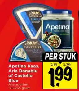 Vomar Voordeelmarkt Apetina Kaas, Arla Danablu of Castello Blue aanbieding
