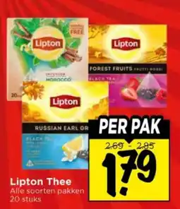 Vomar Voordeelmarkt Lipton Thee aanbieding