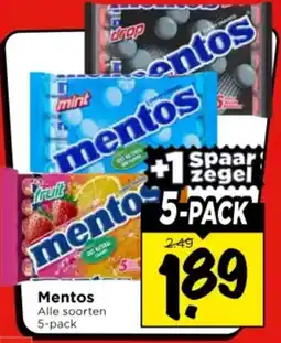 Vomar Voordeelmarkt Mentos aanbieding