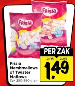 Vomar Voordeelmarkt Frisia Marshmallows of Twister Mallows aanbieding