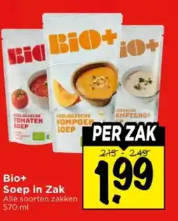 Vomar Voordeelmarkt Bio+ Soep in Zak aanbieding