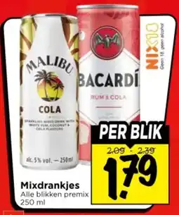 Vomar Voordeelmarkt Mixdrankjes aanbieding
