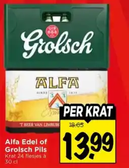 Vomar Voordeelmarkt Alfa Edel of Grolsch Pils aanbieding
