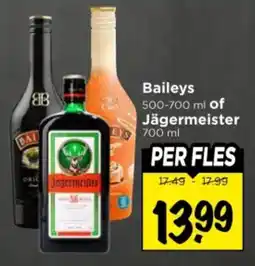 Vomar Voordeelmarkt Baileys of Jägermeister aanbieding