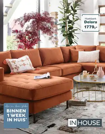 IN.HOUSE Hoekbank Delora aanbieding