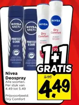 Vomar Voordeelmarkt Nivea Deospray aanbieding