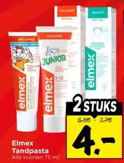 Vomar Voordeelmarkt Elmex Tandpasta aanbieding