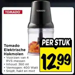 Vomar Voordeelmarkt Tomado Elektrische Hakmolen aanbieding