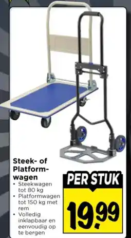 Vomar Voordeelmarkt Steek of Platform wagen aanbieding