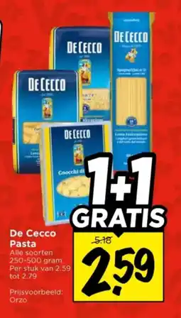 Vomar Voordeelmarkt De Cecco Pasta Gnocchi di aanbieding