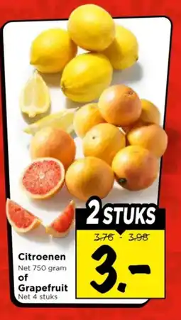 Vomar Voordeelmarkt Citroenen of Grapefruit aanbieding