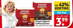 Hoogvliet Douwe Egberts koffiecapsules aanbieding