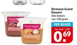 Hoogvliet Ehrmann Grand Dessert aanbieding