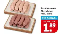 Hoogvliet Braadworsten aanbieding