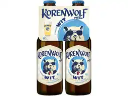 Hoogvliet Gulpener Korenwolf 4-pack aanbieding