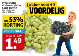 Hoogvliet Pitloze witte druiven of pitloze Sable druiven aanbieding