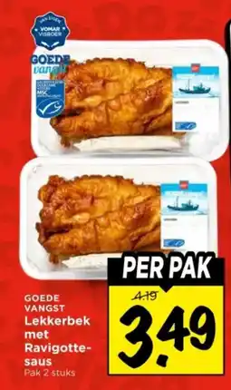 Vomar Voordeelmarkt Goede vangst Lekkerbek met Ravigotte saus aanbieding
