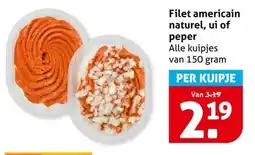 Hoogvliet Filet americain naturel, ui of peper aanbieding
