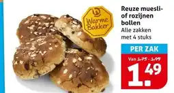 Hoogvliet Reuze muesli- of rozijnen bollen aanbieding